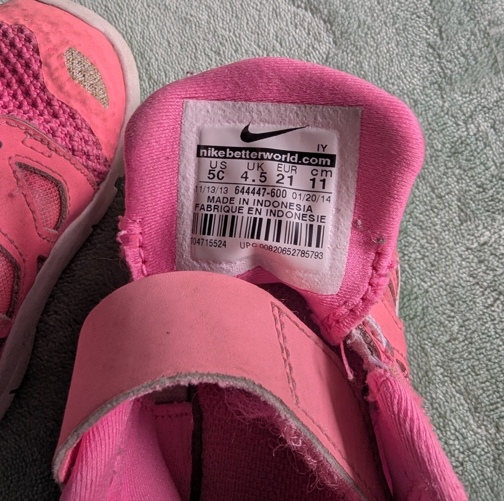Nike Free 5.0 Toddler Sneakers 5c - Picture 4 of 5